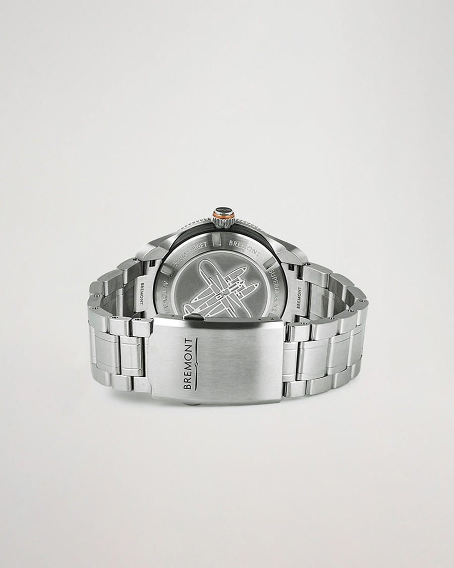 Heren | Bremont Pre-Owned S302 Supermarine GMT 40mm Steel Bracelet Silver | Bremont Pre-Owned | S302 Supermarine GMT 40mm Steel Bracelet Silver