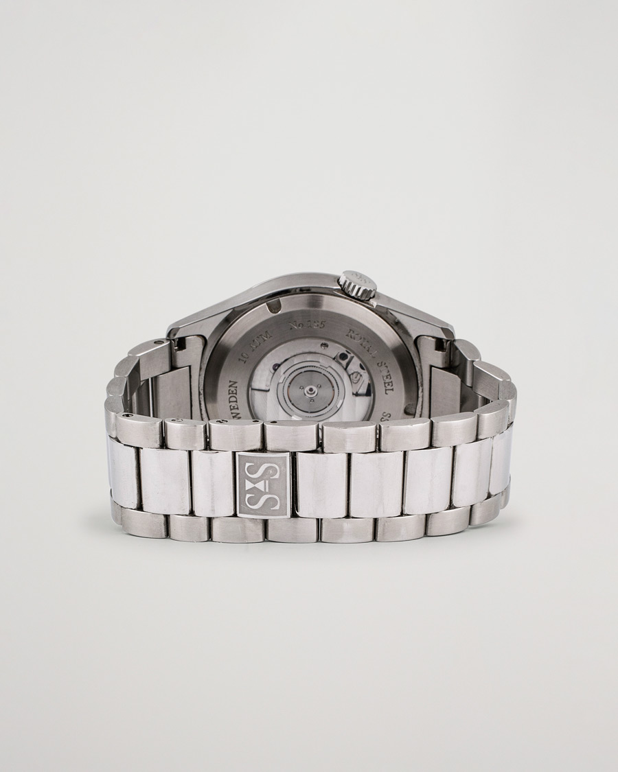 Homme | Sjöö Sandström Pre-Owned Royal Steel Classic 36mm 1636-1 Silver | Sjöö Sandström Pre-Owned | Royal Steel Classic 36mm 1636-1 Silver