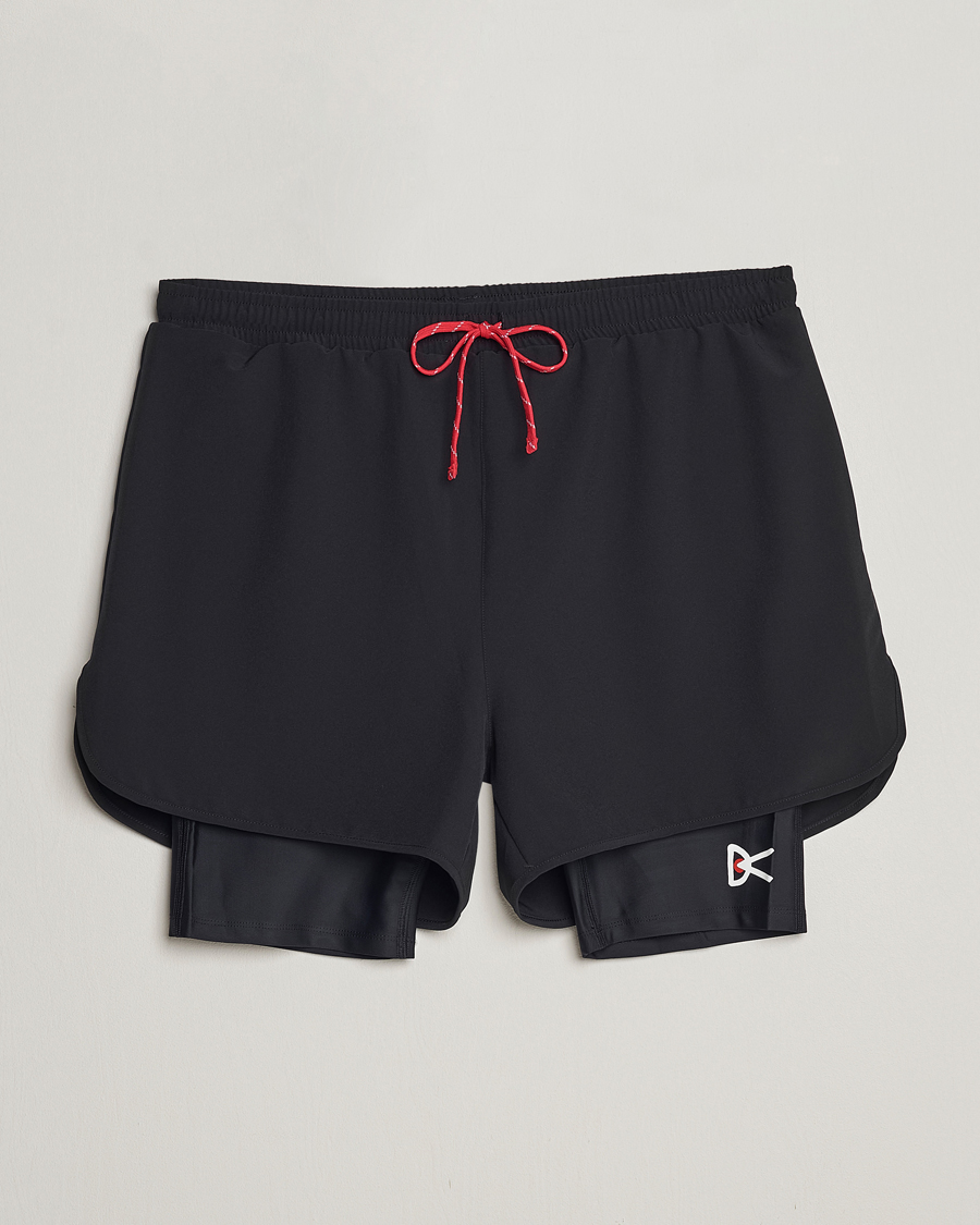 Homme | Shorts | District Vision | Layered Trail Shorts Black