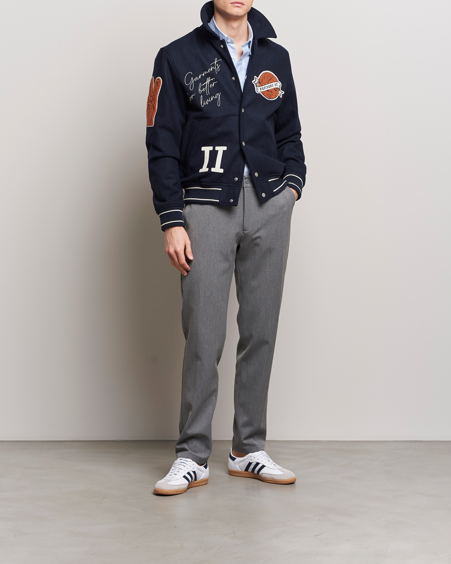 Heren | Broeken | LES DEUX | Como Reg Suit Pants Grey Melange