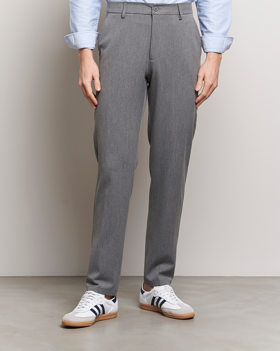 Heren | Broeken | LES DEUX | Como Reg Suit Pants Grey Melange