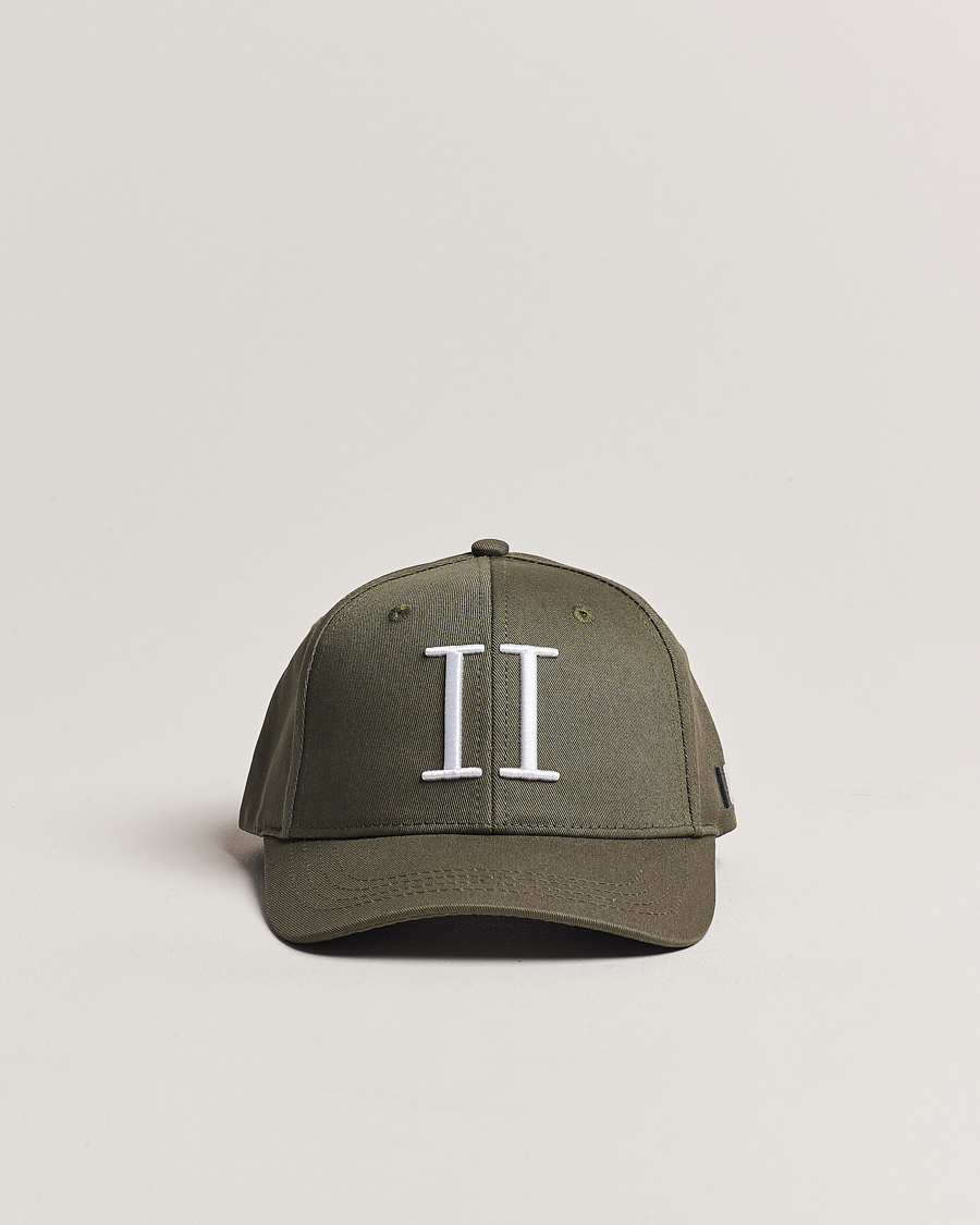 Homme | Les Deux Encore Organic Cotton Baseball Cap II Dark Green | LES DEUX | Encore Organic Cotton Baseball Cap II Dark Green