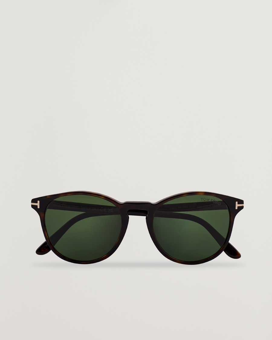 Homme | Lunettes De Soleil | Tom Ford | Lewis FT1097 Sunglasses Dark Havana/Green
