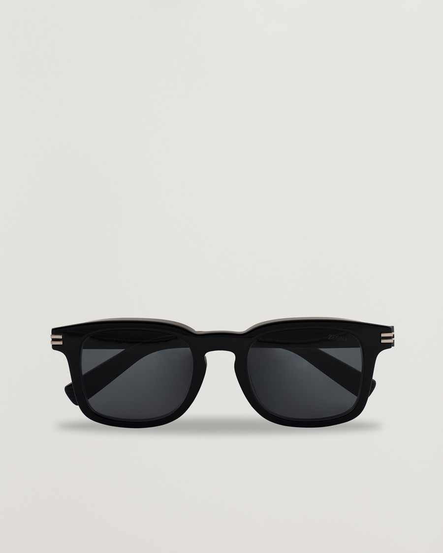 Heren | Zonnebrillen | Zegna | EZ0230 Sunglasses Black/Smoke