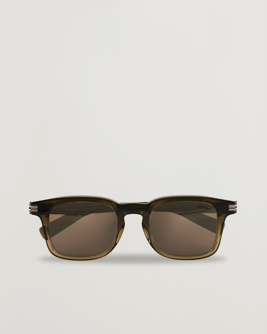 Heren | Zonnebrillen | Zegna | EZ0230 Sunglasses Dark Green/Roviex