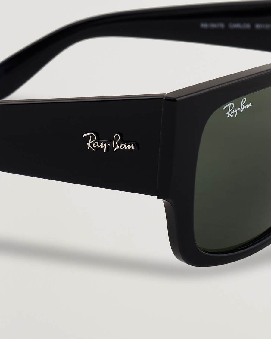 Heren | Zonnebrillen | Ray-Ban | Carlos Sunglasses Black/Crystal Green