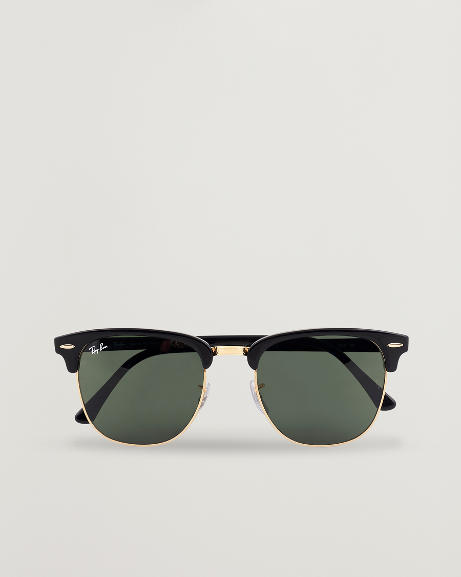 Heren | Zonnebrillen | Ray-Ban | Clubmaster Sunglasses Ebony/Crystal Green
