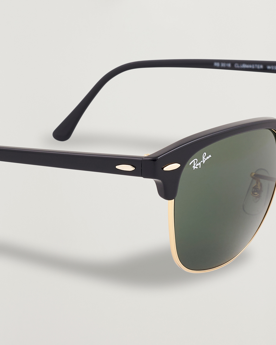 Heren | Zonnebrillen | Ray-Ban | Clubmaster Sunglasses Ebony/Crystal Green