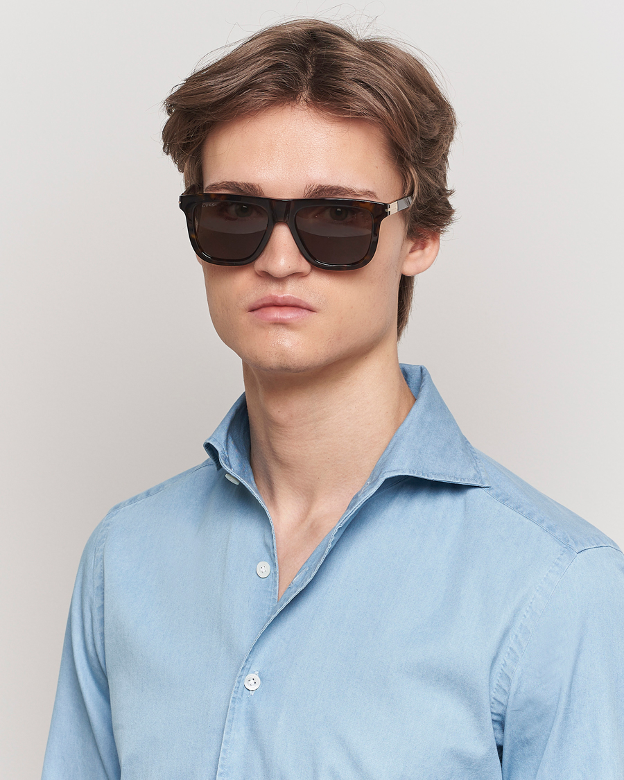 Homme | Lunettes De Soleil | Gucci | GG1502S Sunglasses Havana