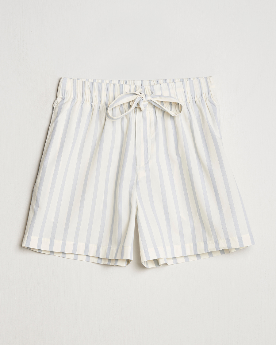 Heren | Pyjama's en gewaden | Tekla | Poplin Pyjama Shorts Needle Stripes