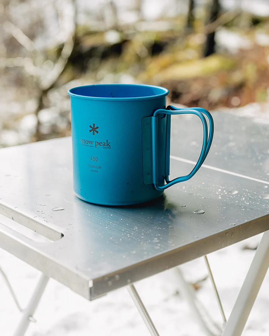 Heren | Outdoor living | Snow Peak | Single Wall Mug 450 Blue Titanium