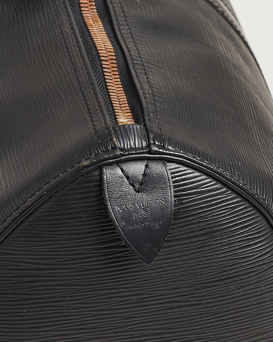 Homme | Louis Vuitton Pre-Owned Keepall 45 EPI Leather Bag Black | Louis Vuitton Pre-Owned | Keepall 45 EPI Leather Bag Black