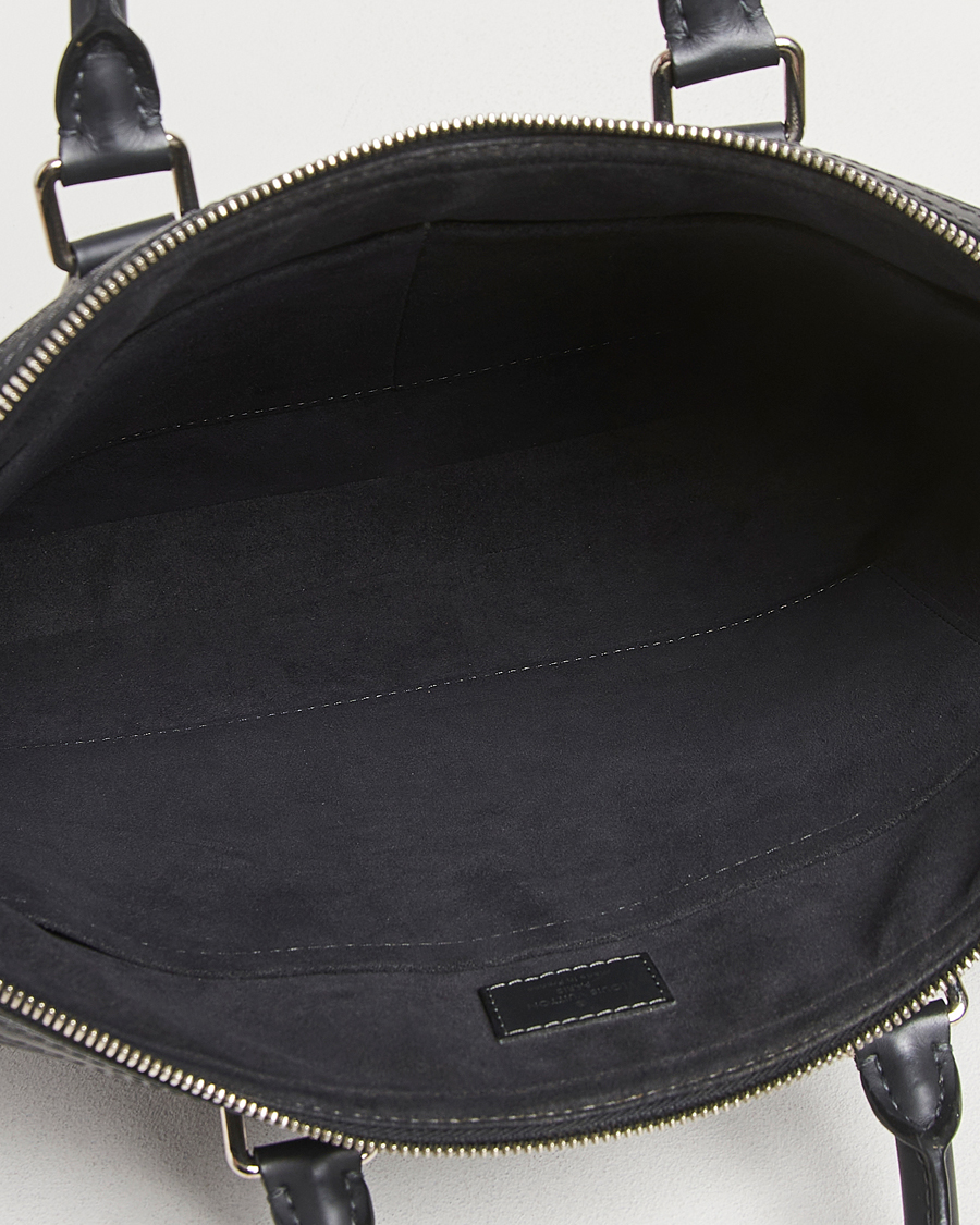 Heren | Louis Vuitton Pre-Owned Dandy Slim Briefcase Damier Navy | Louis Vuitton Pre-Owned | Dandy Slim Briefcase Damier Navy