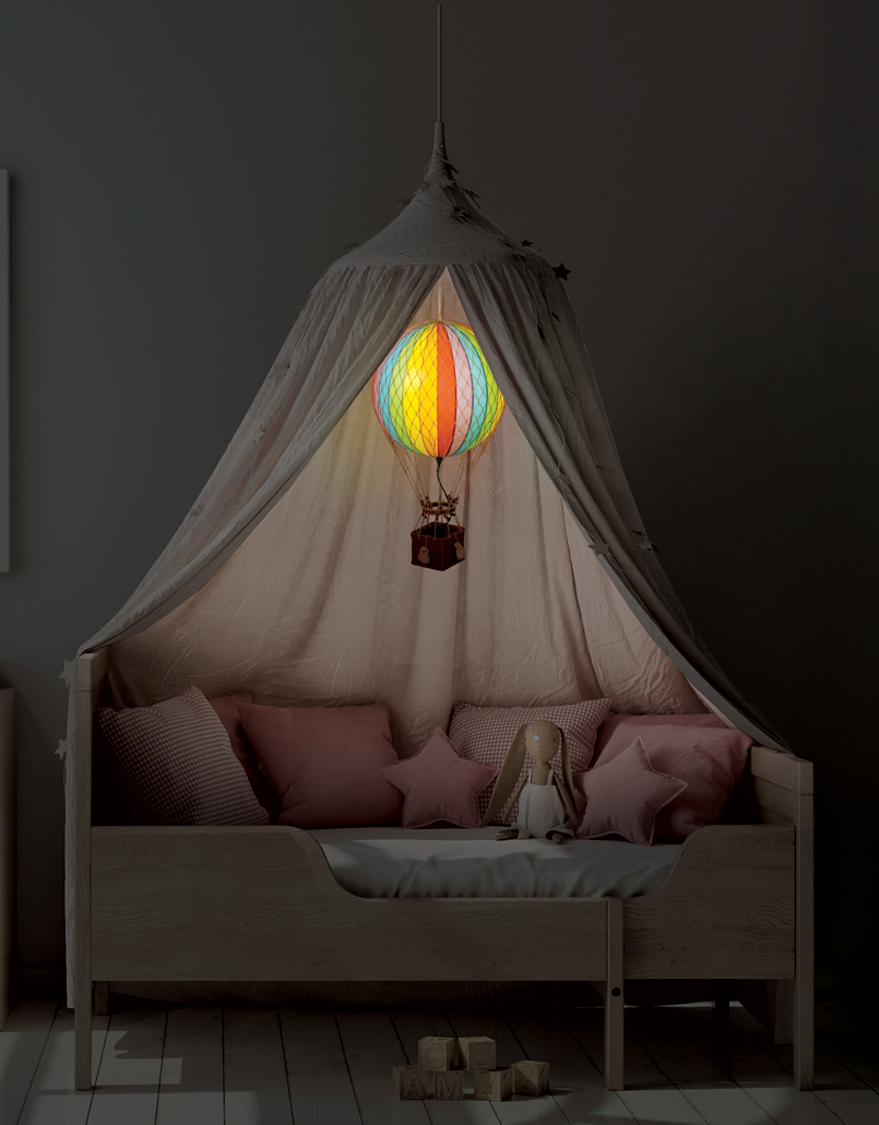 Heren | Decoratie | Authentic Models | Travels Light Led Balloon Rainbow