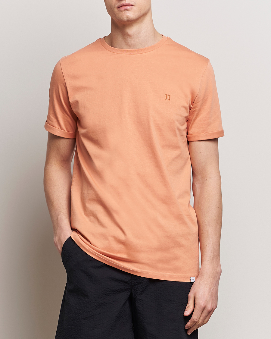 Heren | T-shirts | LES DEUX | Nørregaard Cotton T-Shirt Baked Papaya Orange