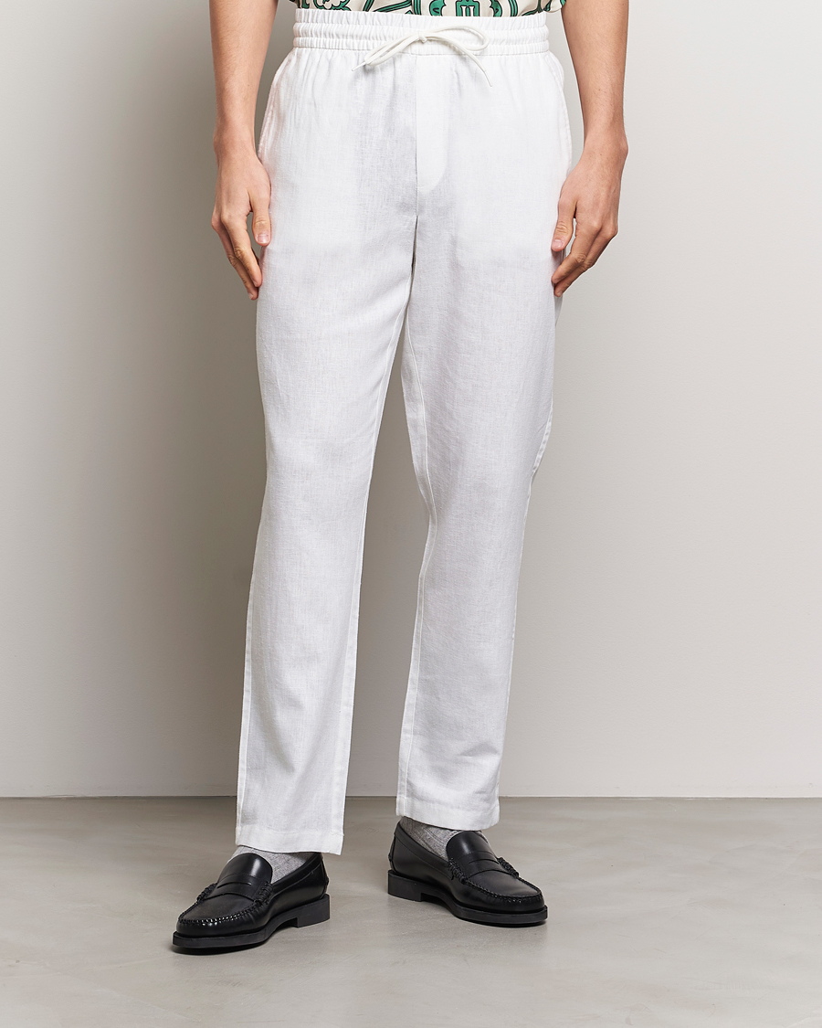 Heren | Broeken | LES DEUX | Patrick Linen Pants White