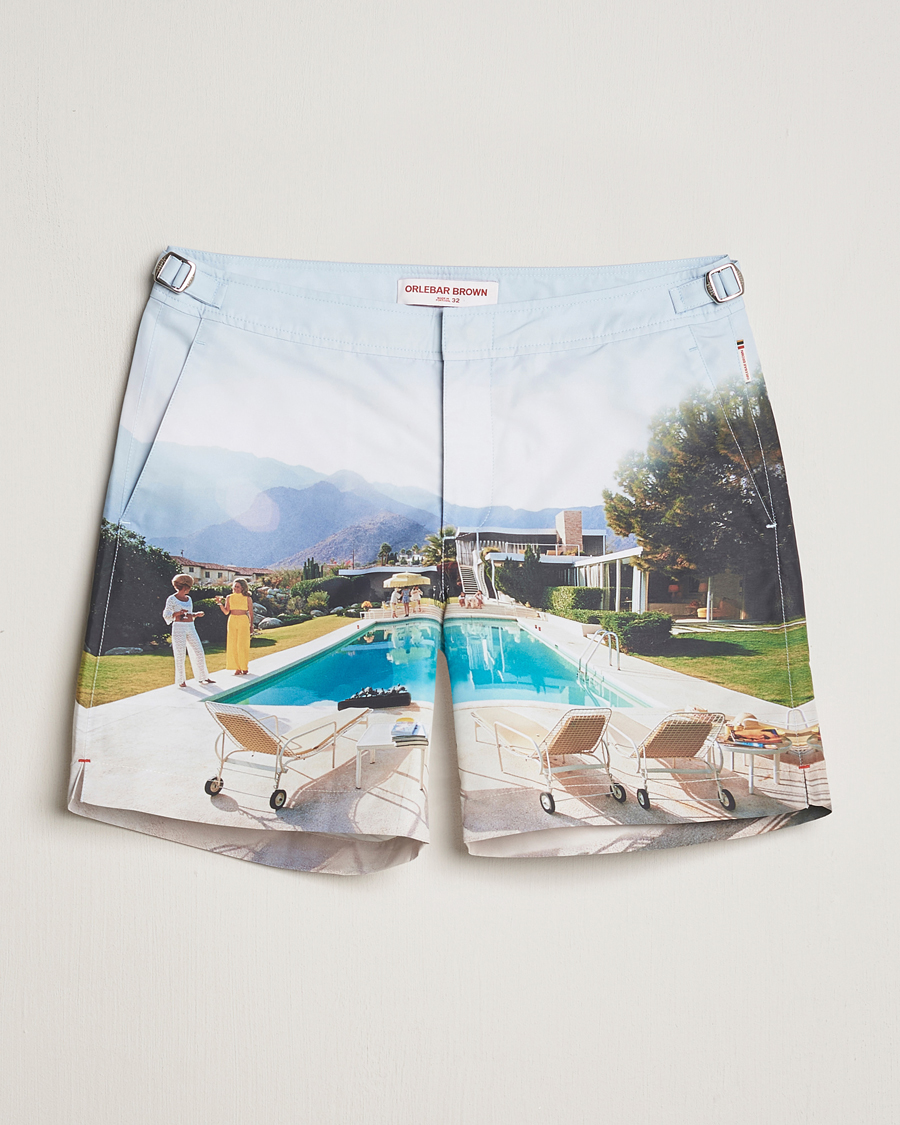 Homme | Maillots De Bain | Orlebar Brown | Bulldog Slim Aarons Photo Swim Shorts Kaufmann Cocktail