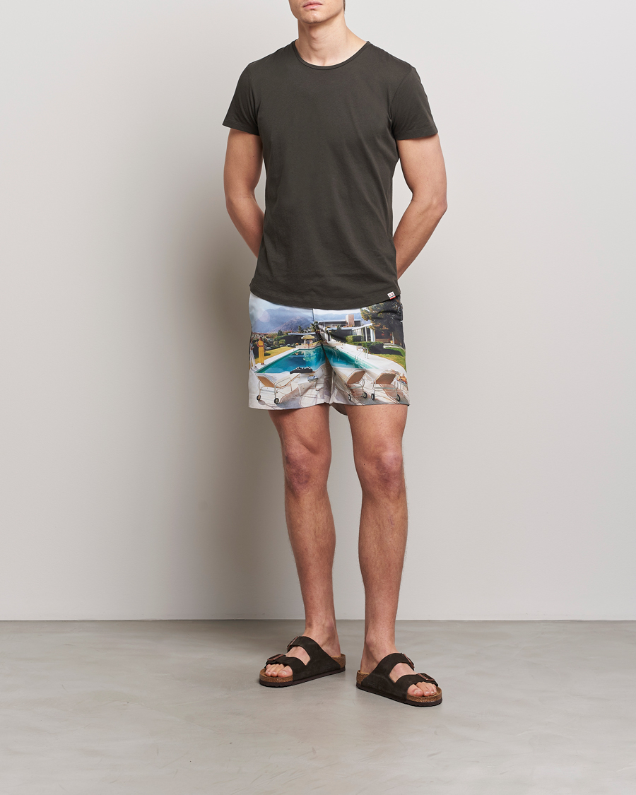 Homme | Maillots De Bain | Orlebar Brown | Bulldog Slim Aarons Photo Swim Shorts Kaufmann Cocktail