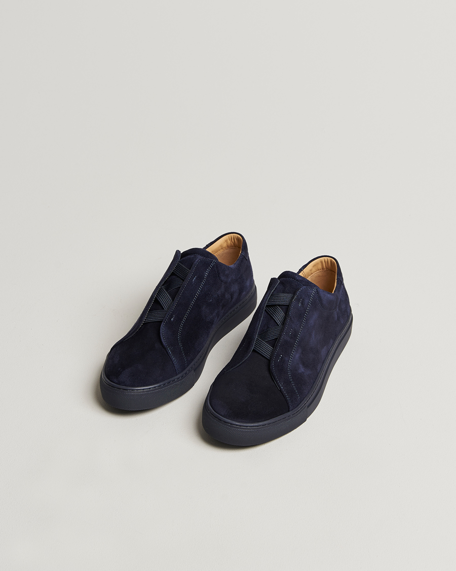 Heren | Sneakers | Myrqvist | Alnö Sneakers Navy Suede