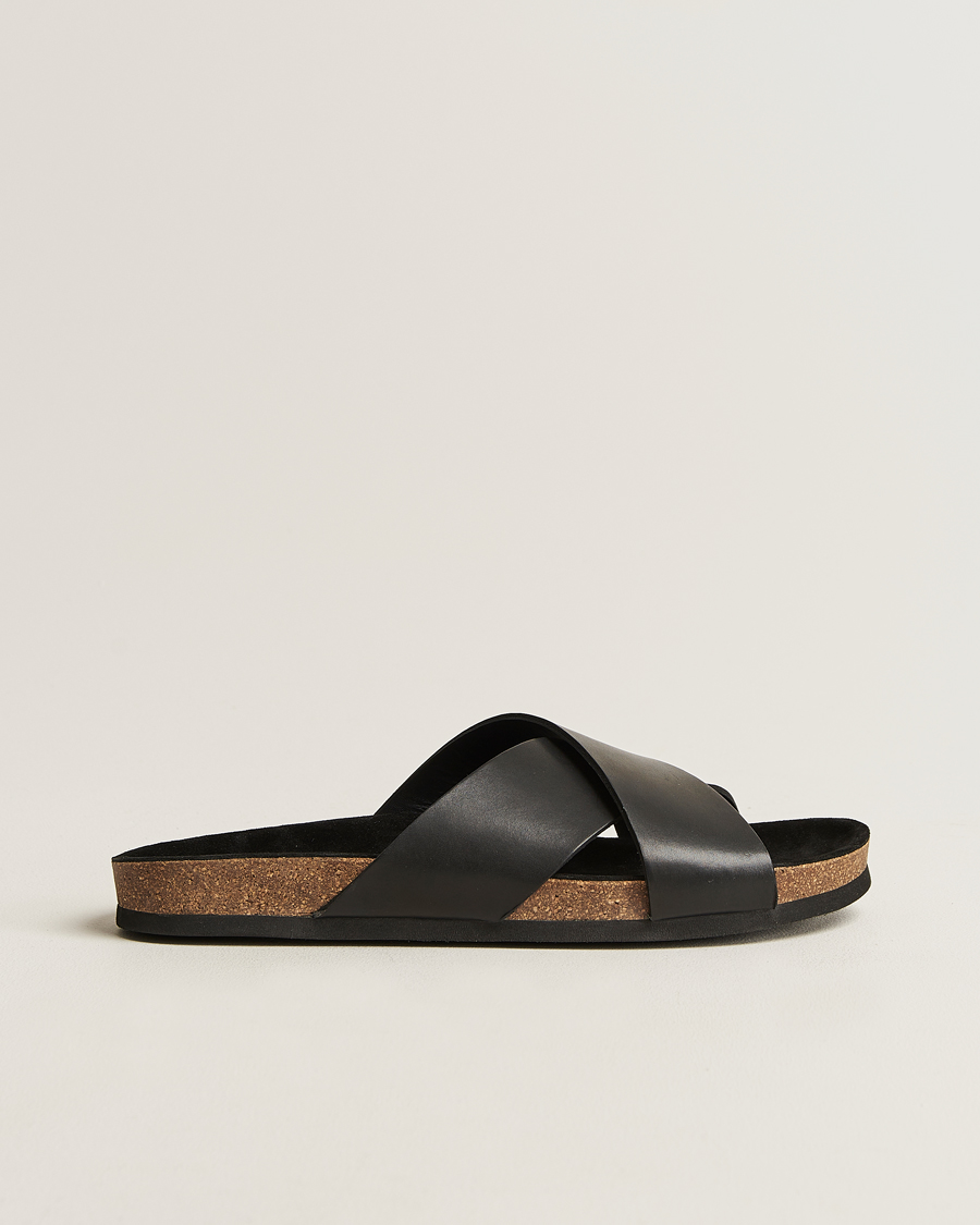 Heren | Myrqvist Solvik Sandals Black Calf | Myrqvist | Solvik Sandals Black Calf
