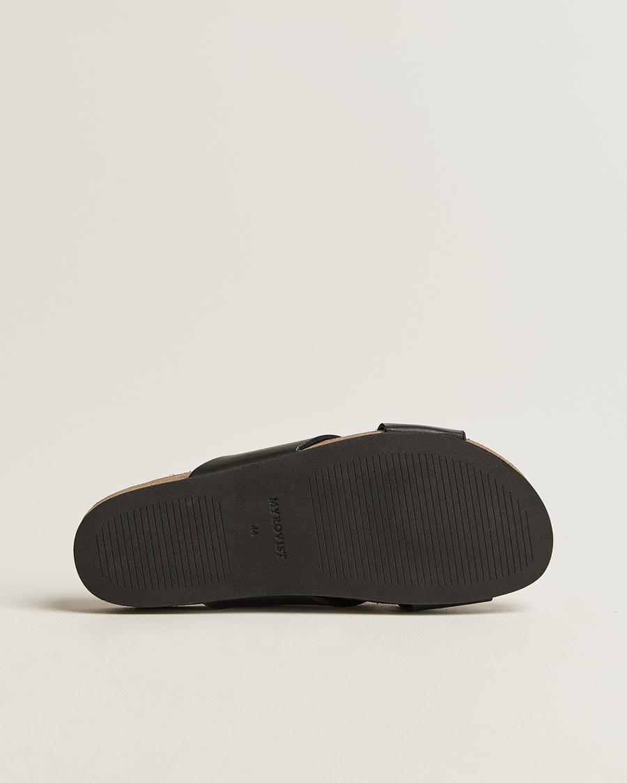Heren | Myrqvist Solvik Sandals Black Calf | Myrqvist | Solvik Sandals Black Calf