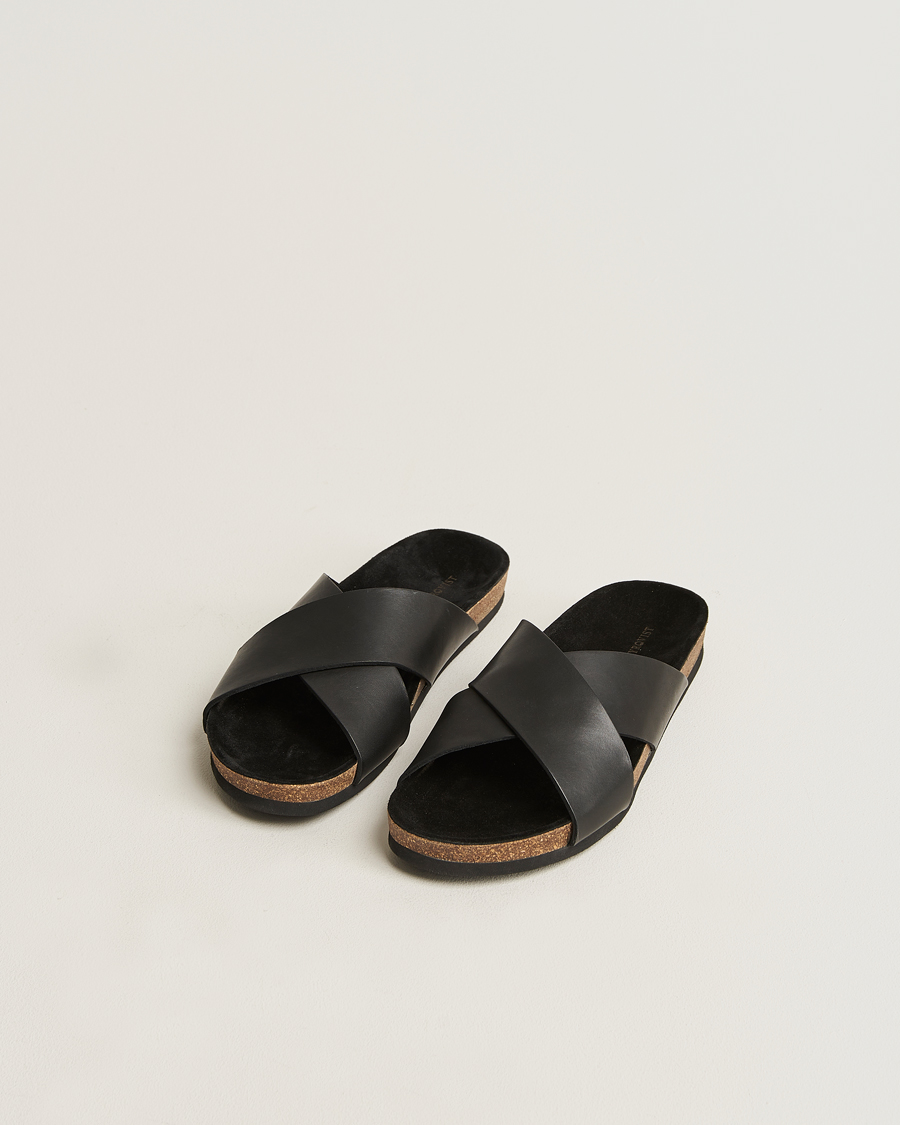 Heren | Myrqvist Solvik Sandals Black Calf | Myrqvist | Solvik Sandals Black Calf