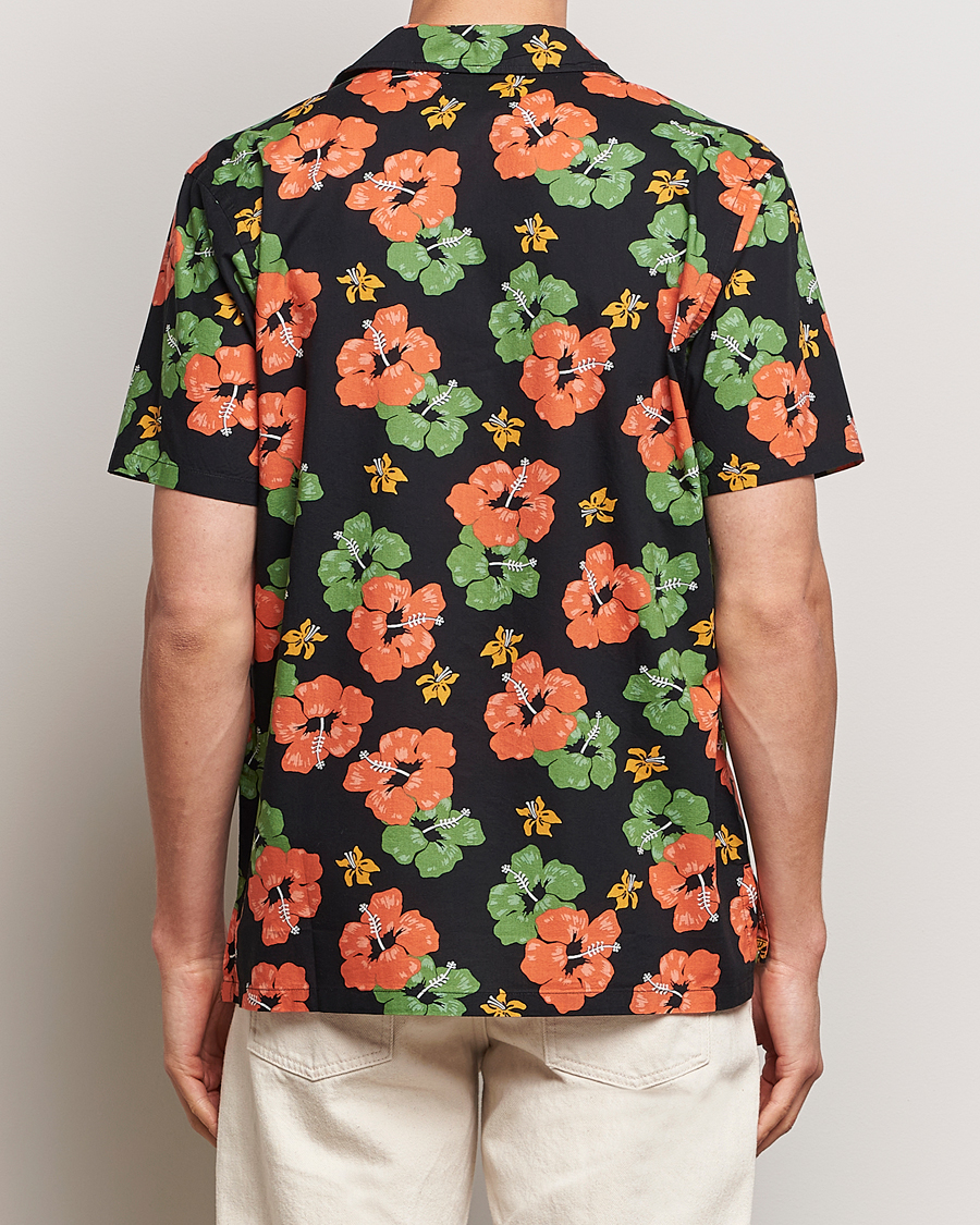 Heren | Overhemden | Nudie Jeans | Arvid Flower Hawaii Shirt Black