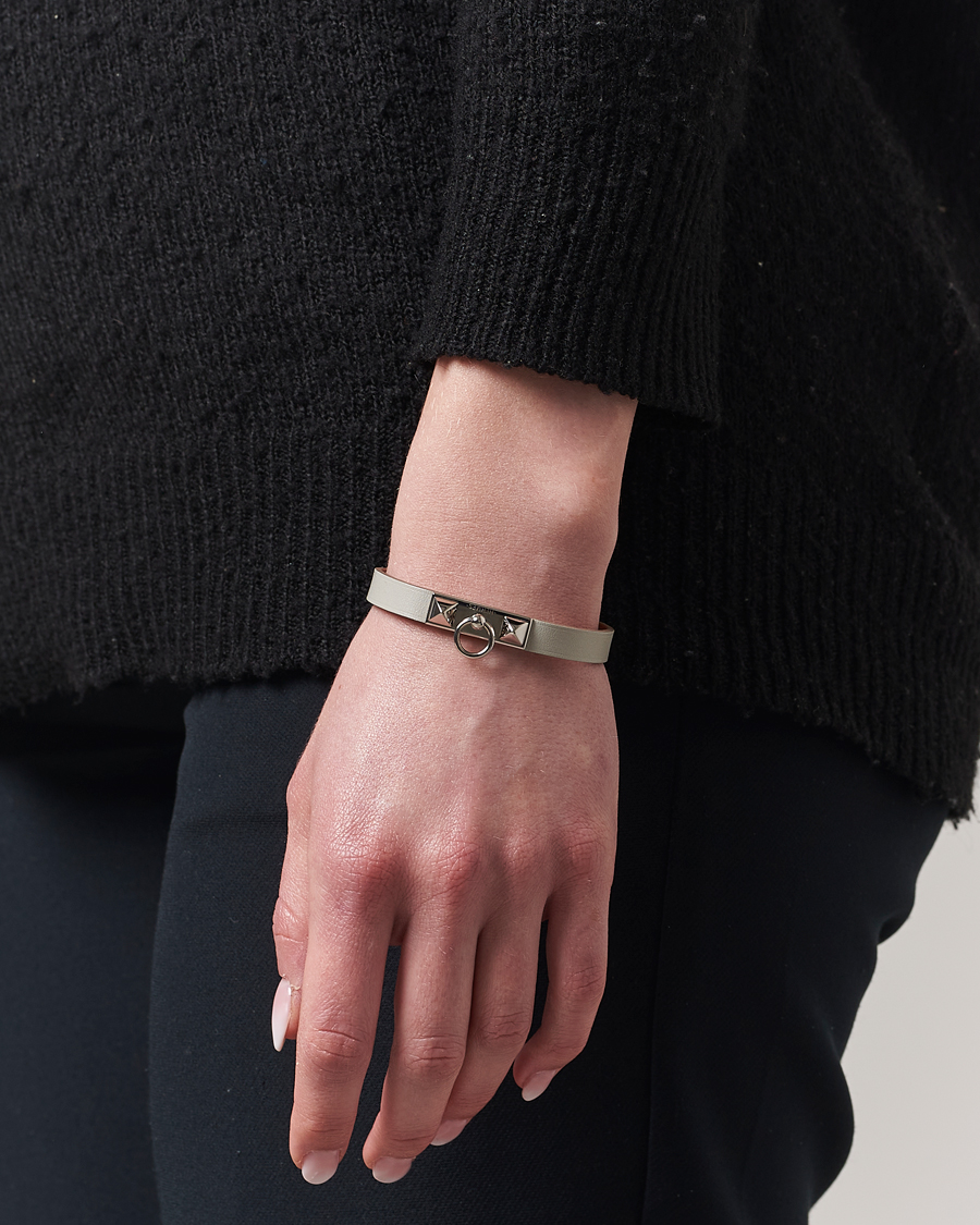 Homme | Hermès Pre-Owned Rivale Mini Bracelet Grey | Hermès Pre-Owned | Rivale Mini Bracelet Grey