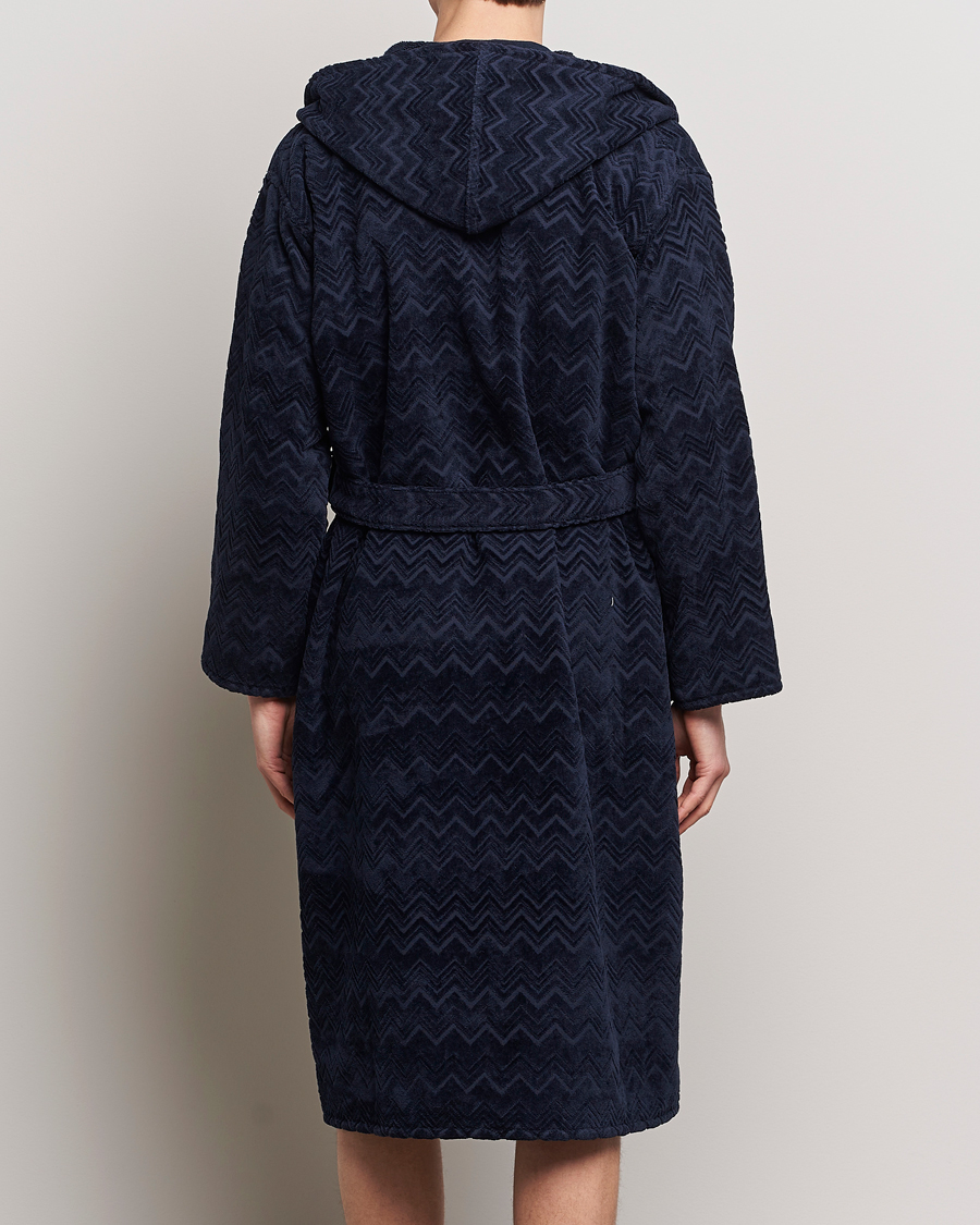 Heren | Pyjama's en gewaden | Missoni Home | Chalk Bath Robe Navy
