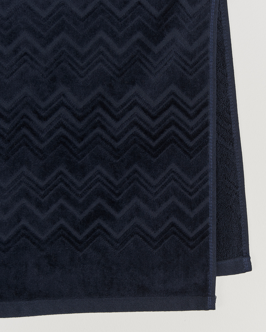 Heren | Stoffen | Missoni Home | Chalk Hand Towel 40x70cm Navy