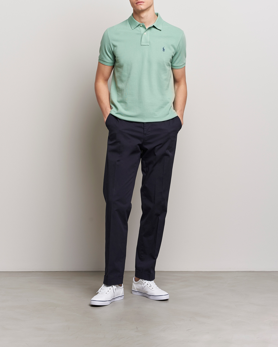 Homme | Polos | Polo Ralph Lauren | Custom Slim Fit Polo Faded Mint
