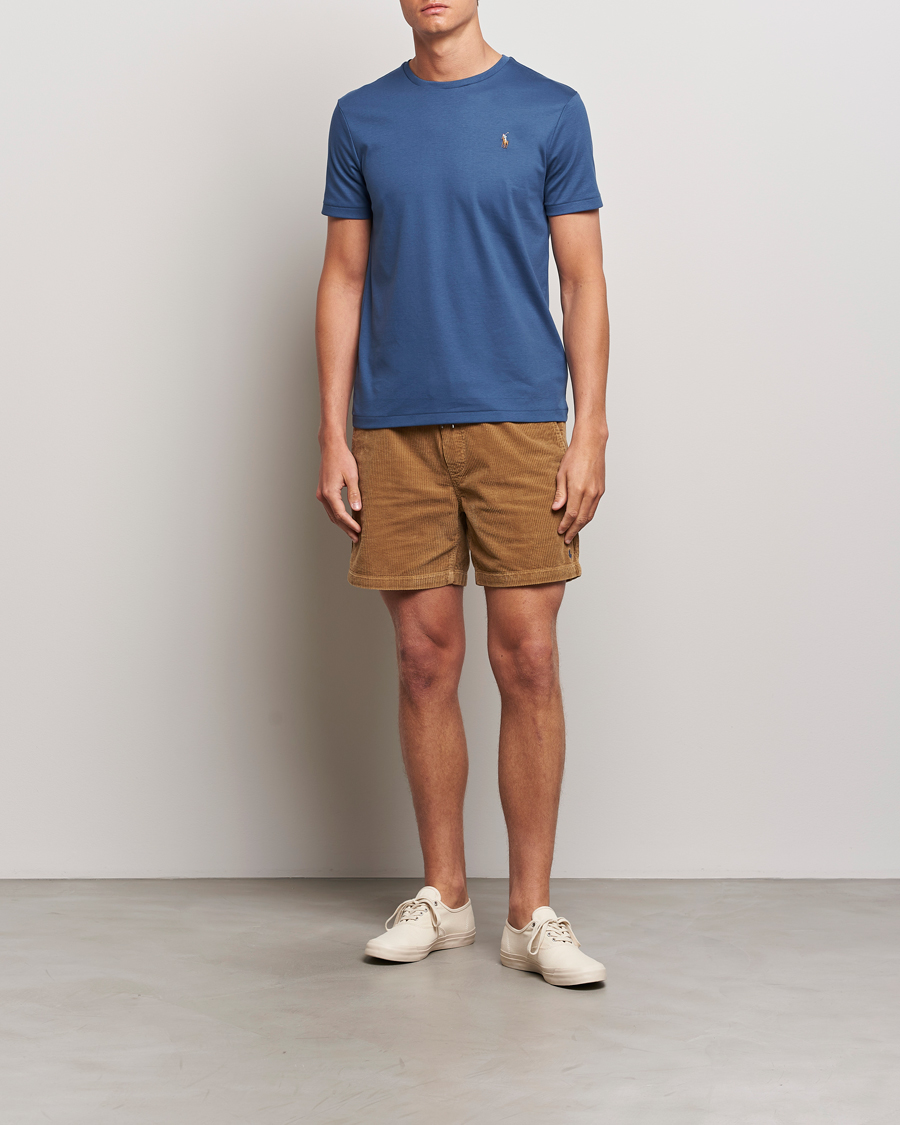 Heren | T-shirts | Polo Ralph Lauren | Luxury Pima Cotton Crew Neck T-Shirt Clancy Blue