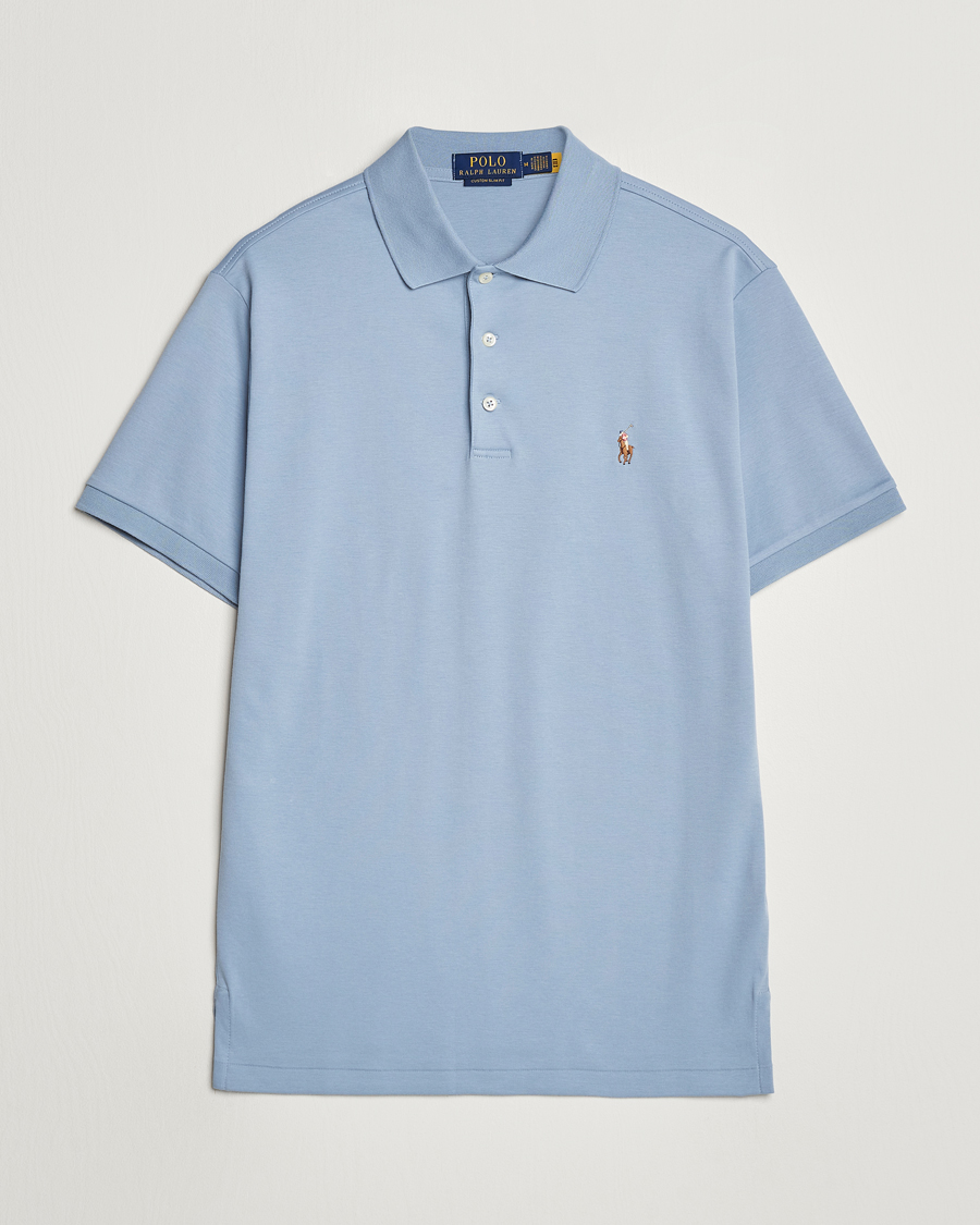 Heren | Polo's | Polo Ralph Lauren | Luxury Pima Cotton Polo Vessel Blue