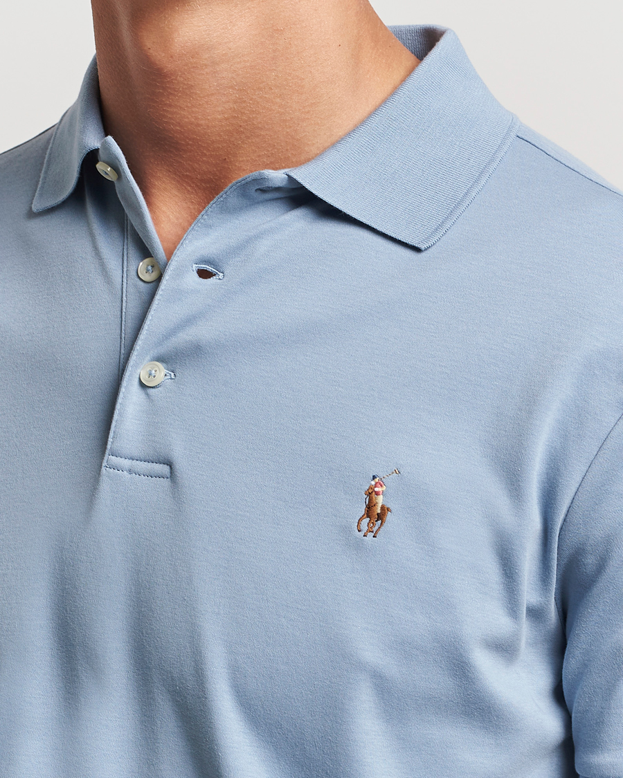 Heren | Polo's | Polo Ralph Lauren | Luxury Pima Cotton Polo Vessel Blue