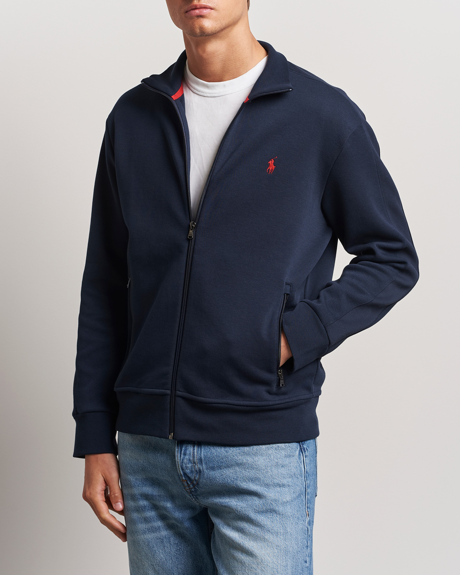 Homme | Pulls Et Tricots | Polo Ralph Lauren | Tech Double Knit Full Zip Aviator Navy