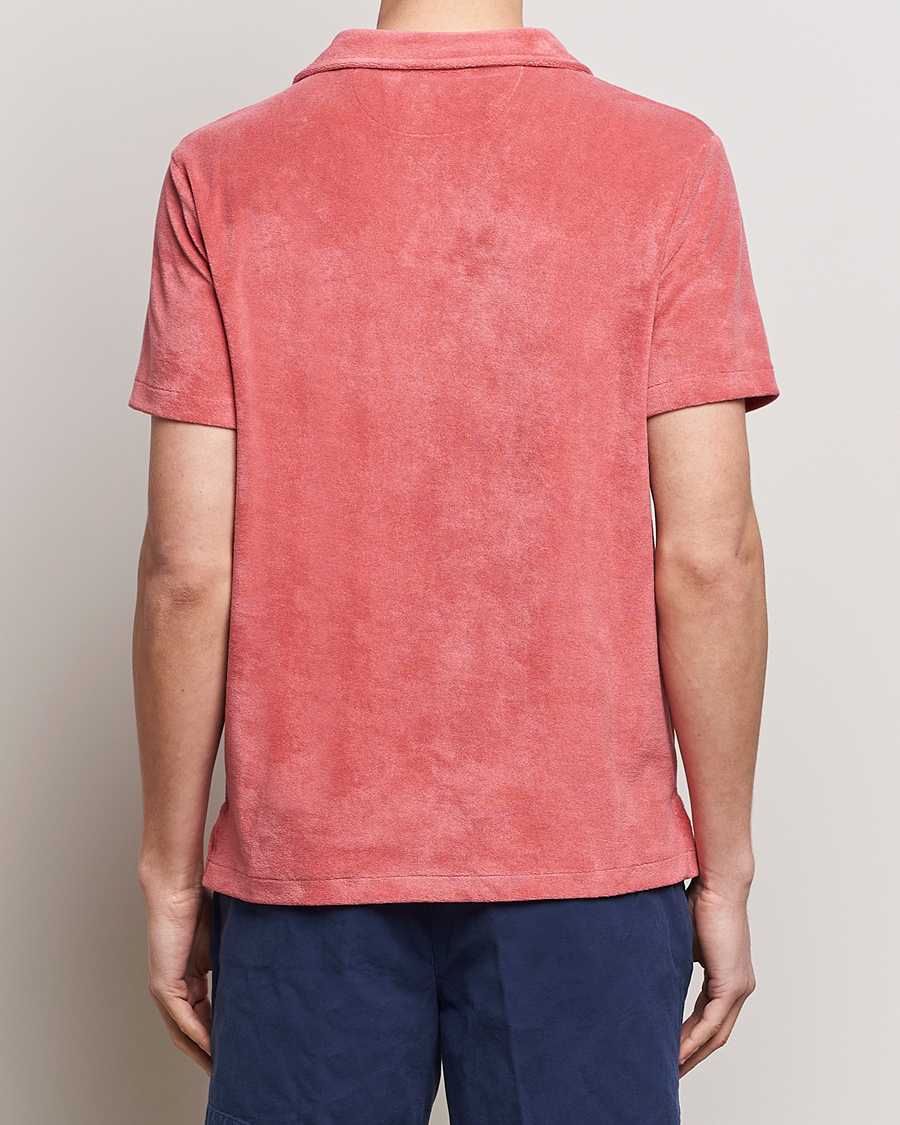 Heren | Polo's | Polo Ralph Lauren | Cotton Terry Open Collar Polo Adirondack Red