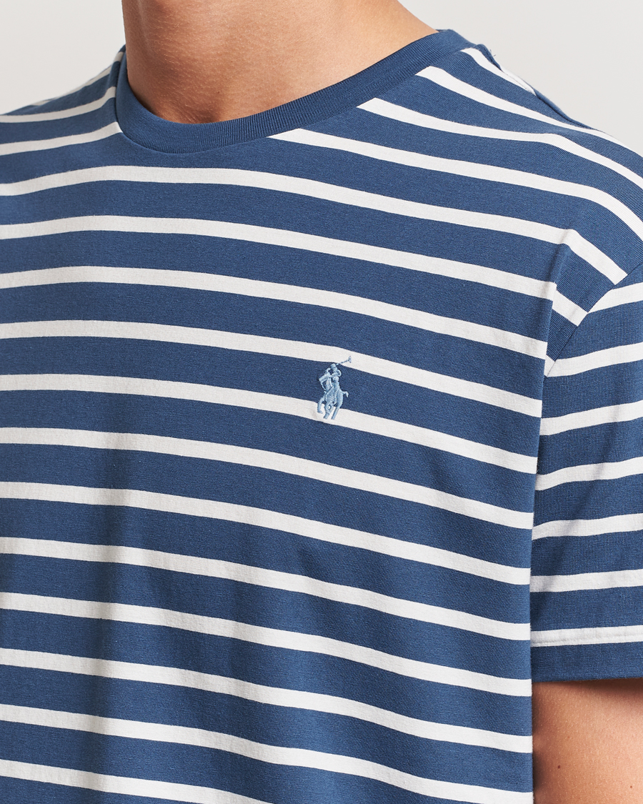 Homme | T-shirts | Polo Ralph Lauren | Striped Crew Neck T-Shirt Clancy Blue/Nevis
