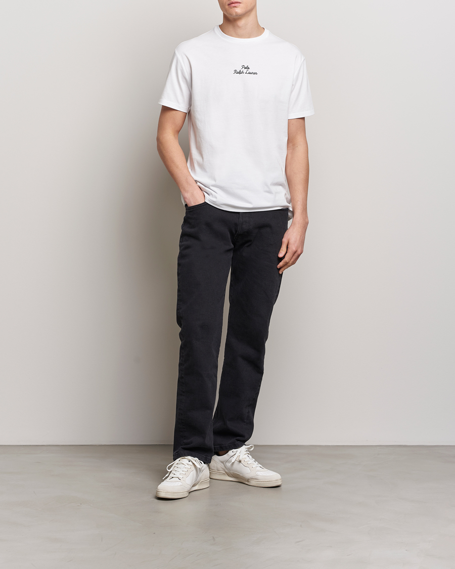 Heren | T-shirts | Polo Ralph Lauren | Center Logo Crew Neck T-Shirt White