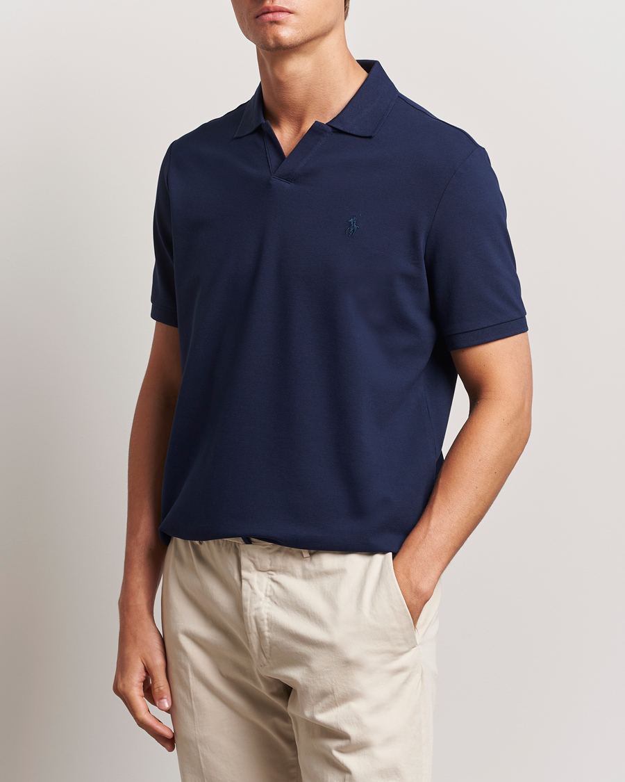Heren | Polo's | Polo Ralph Lauren | Classic Fit Open Collar Polo Refined Navy