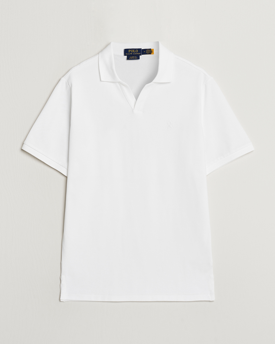 Homme | Polos | Polo Ralph Lauren | Classic Fit Open Collar Polo White