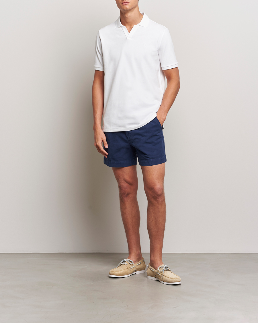 Homme | Polos | Polo Ralph Lauren | Classic Fit Open Collar Polo White