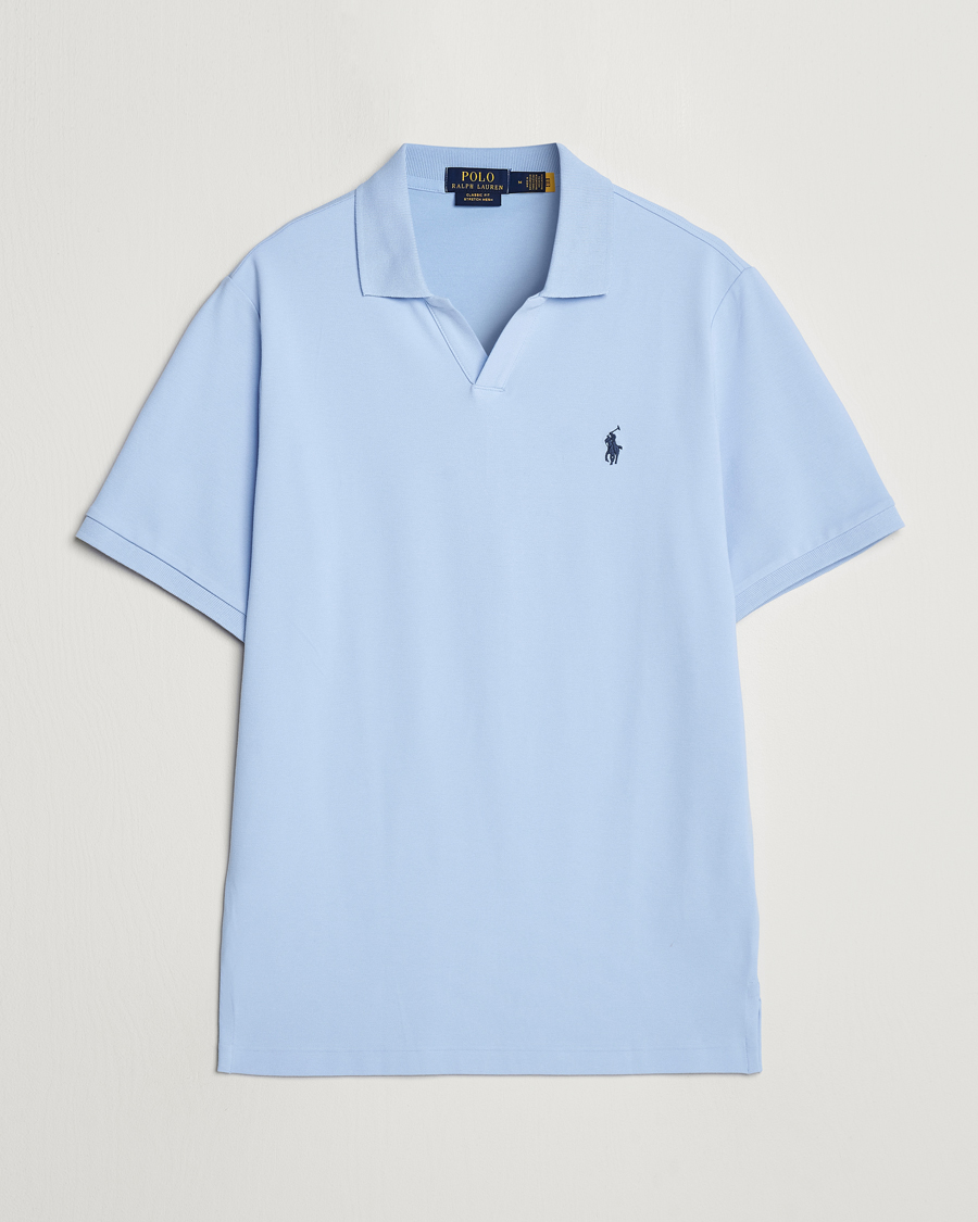 Homme | Polos | Polo Ralph Lauren | Classic Fit Open Collar Polo Office Blue