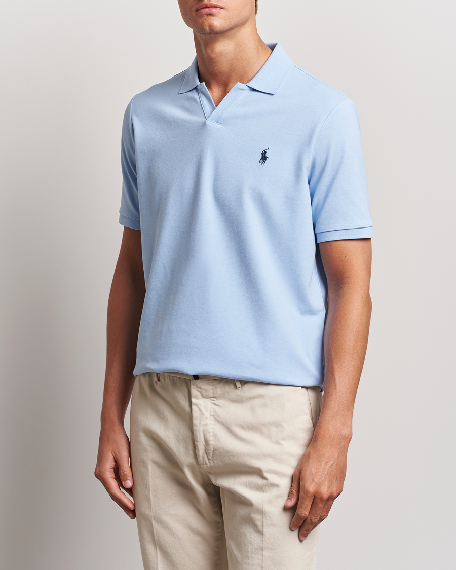 Homme | Polos | Polo Ralph Lauren | Classic Fit Open Collar Polo Office Blue