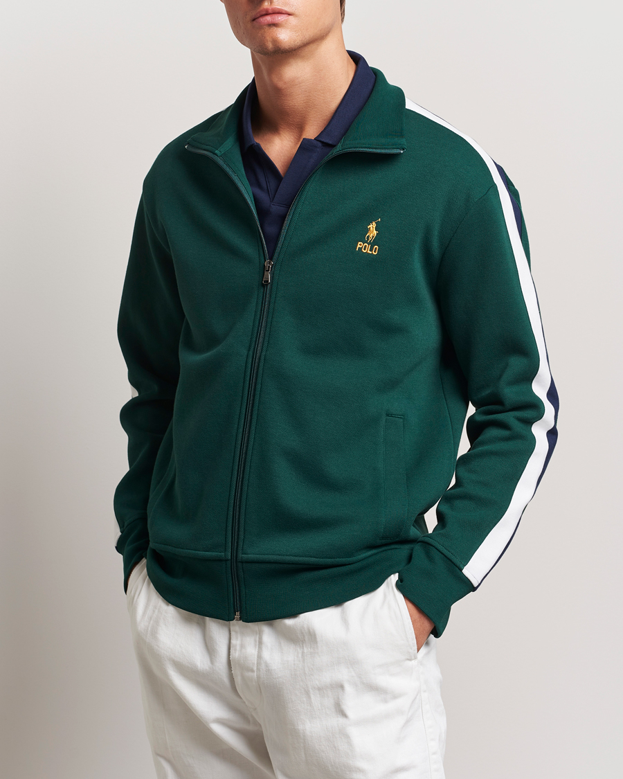 Homme | Pulls Et Tricots | Polo Ralph Lauren | Double Knit Taped Track Jacket Moss Agate