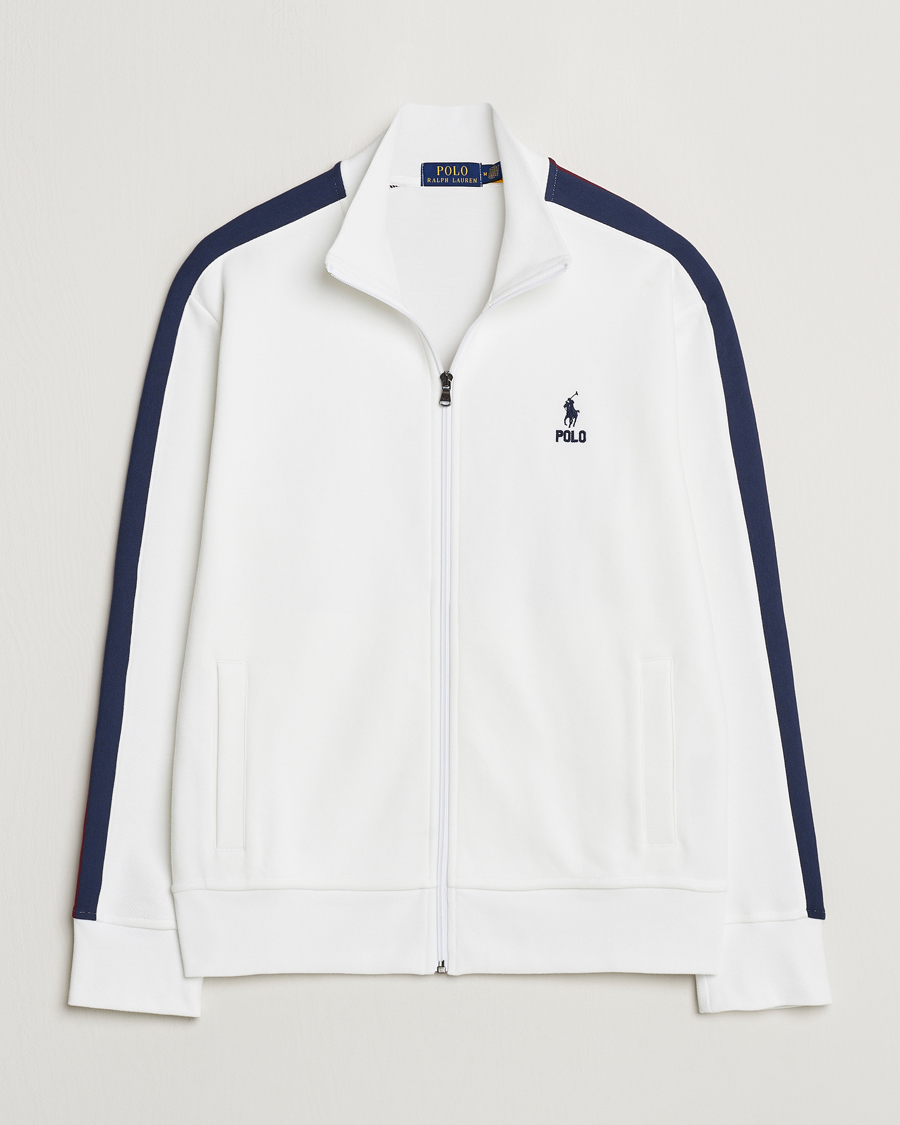 Homme | Pulls Et Tricots | Polo Ralph Lauren | Double Knit Taped Track Jacket White
