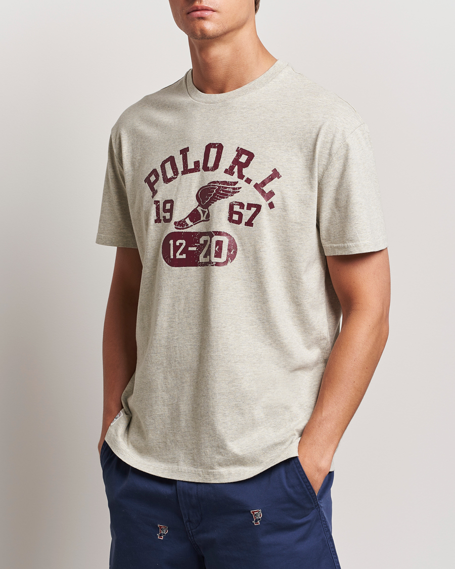 Heren | T-shirts | Polo Ralph Lauren | Graphic Crew Neck T-Shirt Light Vintage Heather