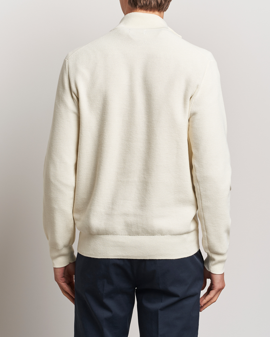 Homme | Pulls Et Tricots | Polo Ralph Lauren | Textured Half Zip Herbal Milk