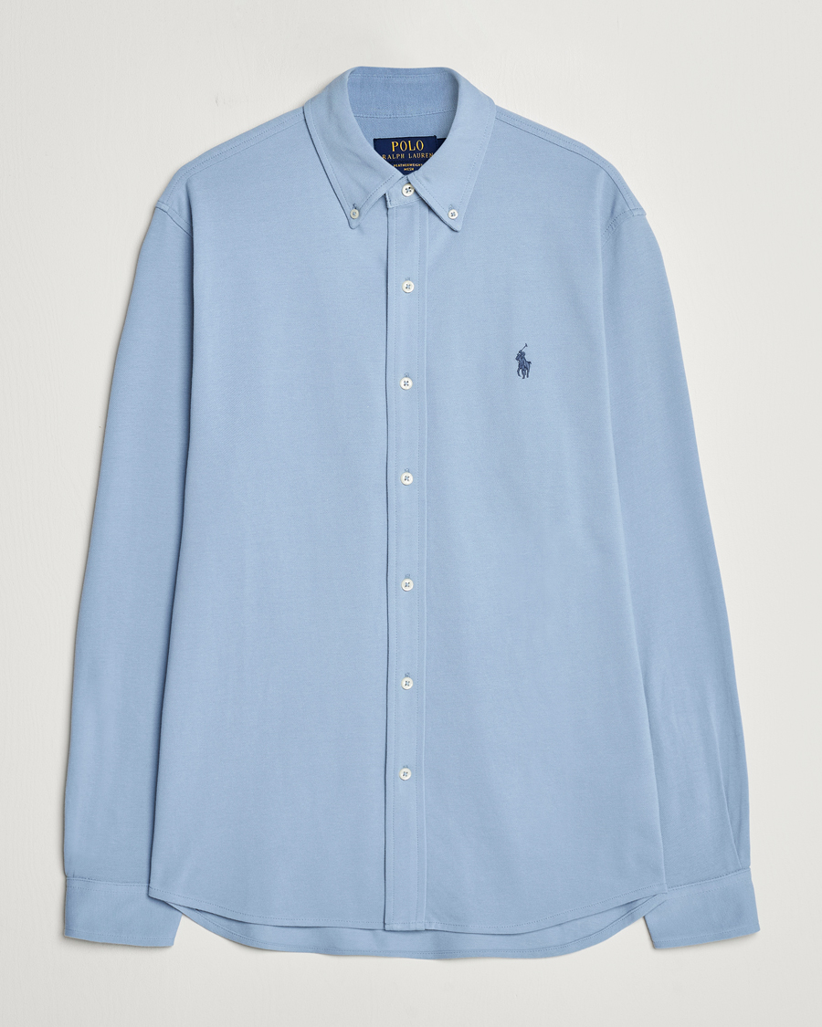 Heren | Overhemden | Polo Ralph Lauren | Featherweight Mesh Shirt Vessel Blue