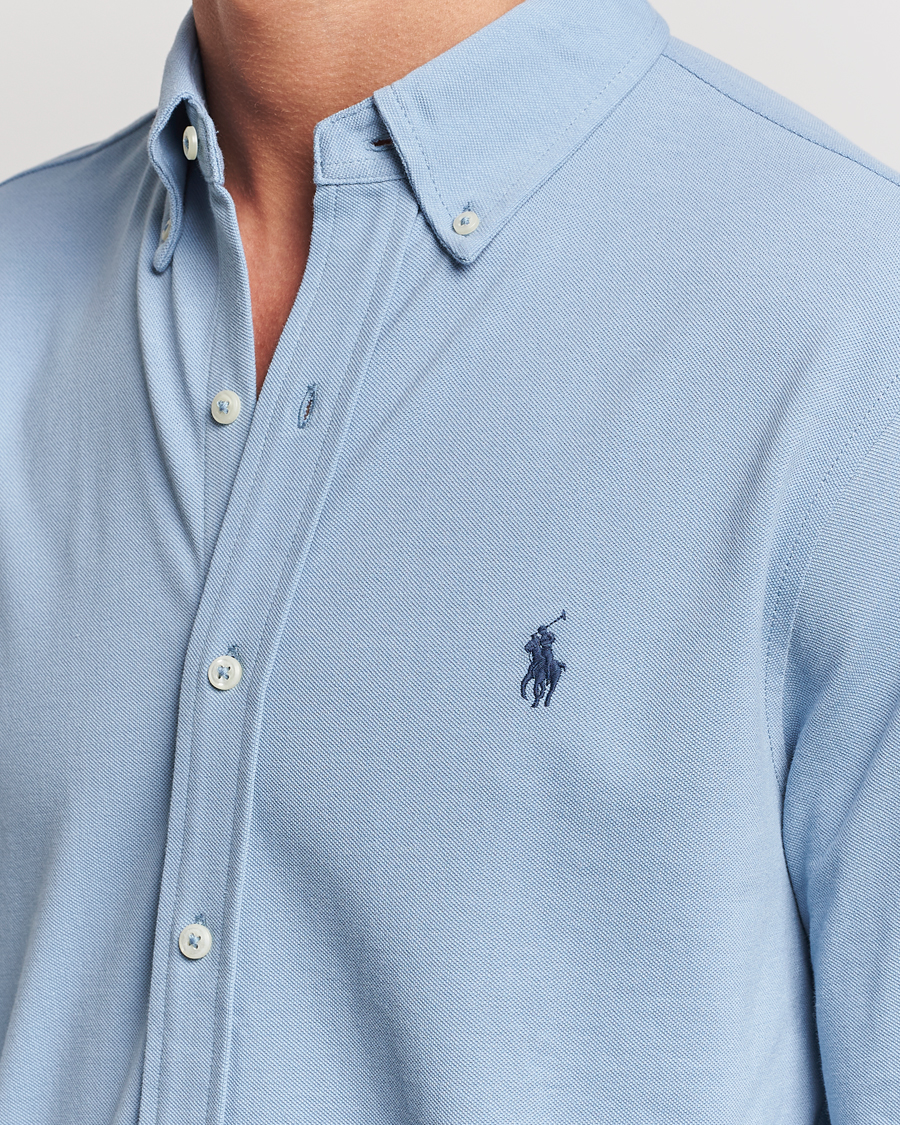 Heren | Overhemden | Polo Ralph Lauren | Featherweight Mesh Shirt Vessel Blue