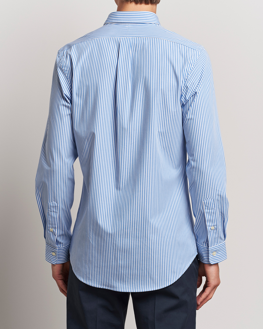 Heren | Overhemden | Polo Ralph Lauren | Slim Fit Striped Poplin Shirt Light Blue/White